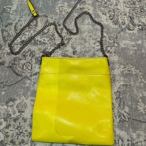 Banana Republic Yellow Leather Crossbody Bag